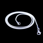 Snake Chain Necklace White Brightening 24pcs 925 Silver Plated 1.2mm DIY Shining Link with Lobster Clasps for Jewelry Making (24inch, Shining White Brightening) - size: 24inch