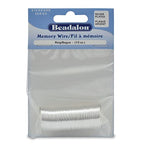 Beadalon Carbon Steel Memory Wire, Round, Ring, Silver Plated, 0.5 oz, Approx. 99 coils - color: Silver Plated, size: Ring, style: Ring - 0.5 oz, approx 99 coils