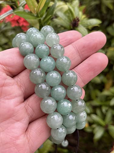 GAF TREASURES Grade A ++ Gemstone Round Bead Adjustable Bracelet 10mm, Genuine Crystal Bead Bracelet, Gift for Men & Women - color: Green Aventurine