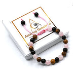 Amazing Gemstone Bracelet for Breaking Attachments Manifestation - Rose Quartz Mariyam Jasper Black Obsidian Bracelet Set for Men Women Healing Calming Anxiety Stress Relief Gifts (Adjustable) - color: Breaking Attachments