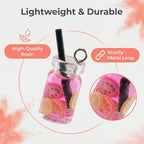 KJML DIY Cute Keychain Charms Bulk 30pcs Pendant Charms for Keychain Making Mini Resin Charm for Funny Keychains Bag Charm Purse Backpack Jewelry Making - color: Mix Bottle