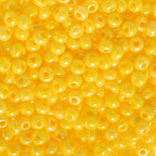 John Bead Czech Glass Seed Beads 6/0 Lemon Drop Beads for Jewelry Making Crafts, 23g Vial - color: Lemon Drop