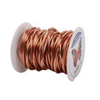 Aluminum Craft Wire,8 Gauge (3mm) Champagne Bendable Wire,32 Feet Continuous Roll for Jewelry Making,Sculpting,Floral & Armature Projects - size: 8 Gauge 32FT, style: Champagne
