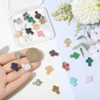 1 Box 25PCS Easter Cross Gemstone Beads with Holes Natural Mixed Color Stone Crystal Energy Spacer Loose Charms Bead Bulk for Jewelry Making Necklaces Party Holiday Adult Diy Craft Supplies