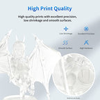 ANYCUBIC 3D Printer Resin Bundle, 405nm SLA UV-Curing Resin with High Precision and Quick Curing & Excellent Fluidity for LCD 3D Printing (4Packs*1kg Clear, 4kg in Total) - color: Clear, size: 4kg