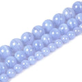 Natural Blue Lace Agate 6mm Gemstone Round Loose Beads Strand for DIY Bracelet Necklace Jewelry Making Bead - color: Blue Lace Agate, size: 6mm
