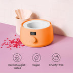 KoluaWax Premium Waxing Kit for Women - Beginner Friendly - Complete Wax Kit that includes 14oz of Wax Beads, Applicator, Pre and Post Care, Suitable for Sensitive Skin (Peach Fuzz) - color: Peach Fuzz