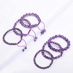 AD Beads Natural Gemstone Round Loose Beads 15" for Bracelet Necklace Earrings Jwelery Making Crafts DIY (4mm, Purple Amethyst) - color: Purple Amethyst, size: 4mm