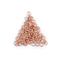 The Bead Chest Copper 4mm Round Open Jump Rings, Pack of 100 - color: Copper, size: 4mm