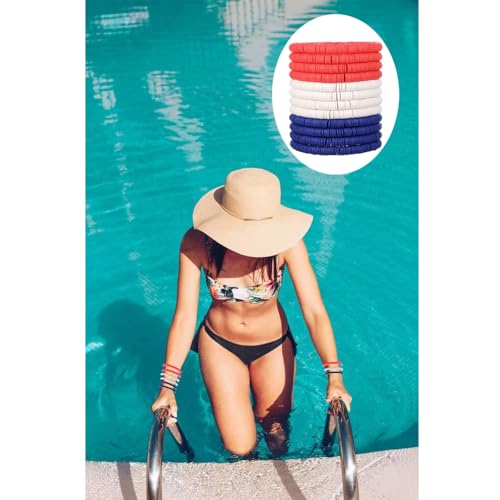 12pcs Friendship Bracelets Beaded Bracelets Heishi Bracelet Cute Bracelets Stack Vinyl Clay Disc Bead Surfer Stretch Summer Beach Bracelets For Women Preppy Bracelets - color: E-color