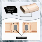10 Pcs 11.0 x 3.0mm Hole Flat Jewelry Magnetic Clasps and Closure for Leather Bracelet Inner Hole Closure Strip Glue