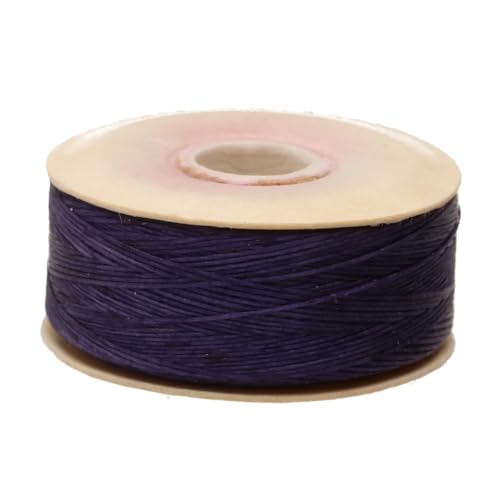 The Beadsmith Nymo Thread – 10-Pack Dark Purple Color – Size D, .30mm Diameter, 64 Yard/58.5 Meter Spool – Made of Nylon – Bead Embroidery & Weaving, Off Loom & Loom Work and DIY Craft Projects - size: Size D, 64 Yards, style: Dark Purple
