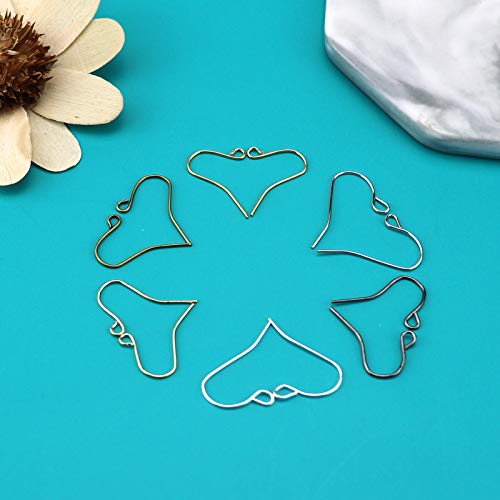 600pcs French Earring Hooks for Jewelry Making,Hypoallergenic Ear Wires Earring Hooks for DIY Craft Earring Making(6 Colors) - color: 600Pcs Gold,Silver,K Gold,White K,Ancient Cyan,Gun Black