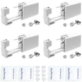 4 Pack Ear Piercing Gun Kit, Disposable Ear Piercing Gun with Silver Earring Studs Safety Ear Piercing Gun Kit Tool - size: 4mm