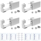 4 Pack Ear Piercing Gun Kit, Disposable Ear Piercing Gun with Silver Earring Studs Safety Ear Piercing Gun Kit Tool - size: 4mm