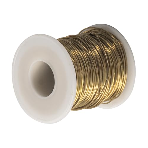 14 Gauage(1.63 mm),1 Pound 85ft Spool Brass Wire for Jewelry Making, Beading,Yellow Brass, Round, Dead Soft - size: 14 Gauage(1.63 Mm),1 Pound