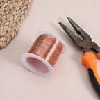 28 Gauge Bare Copper Wire 328 Feet Jewelry Wire 0.3mm Pure Copper Jewelry Beading Wires Soft Metal Plant Stem Tie for DIY Crafts Gardening Bonsai (Copper Tone)