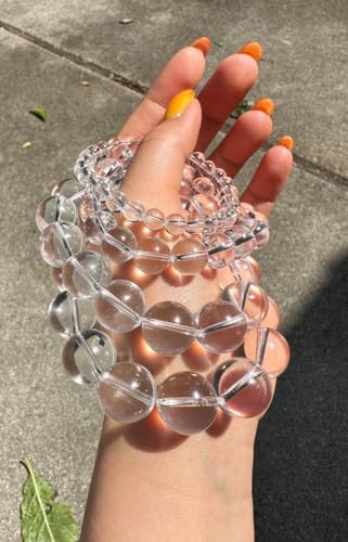 Zenkeeper 116 Pcs Clear Quartz Beads for Jewelry Making 6 MM Clear Quartz Gemstones Loose Stone Beads - color: Clear Quartz, size: 6MM, 116-120pcs