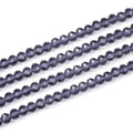 500pcs Czech Faceted Rondelle Crystal Glass Loose Beads 4mm Small Tiny Spacer Bulk Amethyst Purple for DIY Craft Jewelry Making CCR427 - color: Amethyst, size: 4mm (0.16") - 500pcs