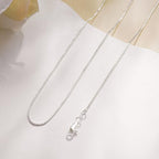 925 Sterling Silver Chain for Women, Diamond Cut 1mm Box Chain Lobster Claw Clasp Silver Jewelry Gifts for Women Mom Girlfriend - size: 22 Inches