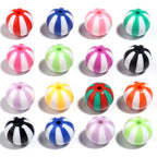 30PCS 20MM Bubblegum Beads for Pens, Mixed Color Candy Stripes Disco Ball Chunky Large Acrylic Round Beads for Bag Focal Beadable Pen Keychain Making Jewelry Bracelet Making DIY Crafts - color: Candy Stripes Beads