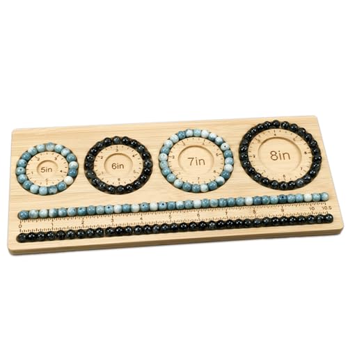 Petoysoso Bead Boards for Jewelry Making, Bamboo Beading Board for Bracelet, Bracelet Bead Board,Jewelry Making Supplies,Beading Tray - size: S-5