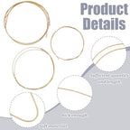 WEBEEDY 6 Pcs 9.8FT Jewelry Solder Wire 20/18/15 Gauge Brass Copper Metal Soldering Wire for Gold Silver Welding Jewelry Making Craft Christmas Decoration, 0.8/1.0/1.5mm