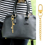 Hzopcw 20pcs Gold Keychain Making Kit, Key Ring Swivel Snap Hook Chains, Alloy Extender Keychain Bag Charm Kits for DIY Crafts Jewelry Making Handbag Purses- C Style - color: Gold-20pcs-C Style