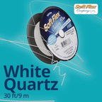 Soft Flex 21 Strand Beading Wire - Fine 0.14 Diameter - 30 Feet Design Wire - style: White Nylon