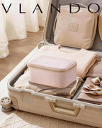 VLANDO Jewelry Box with 8 Velvet Jewelry Bags Travel Jewelry Case for Mothers Day Mom Gifts, Jewelry Organizer Necklace Rings Earrings Bags Gift Ideas for Birthday Bride (Pink) - color: 8PCS-Pink