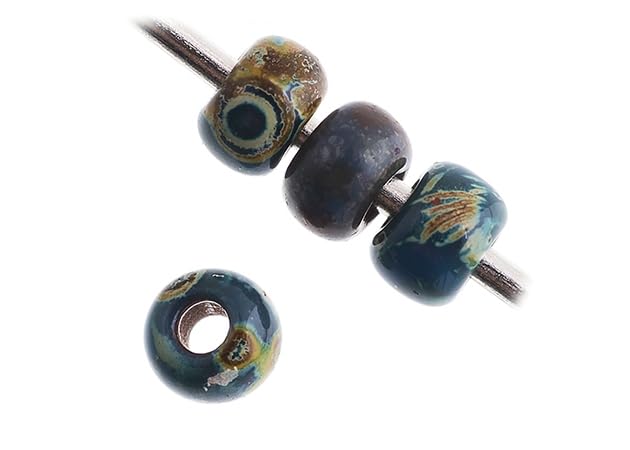 Miyuki Seed Bead 11/0 APX. 22 - g OP. Dk. Teal Picasso Japanese Glass Seed Beads - color: Dk. Teal Picasso