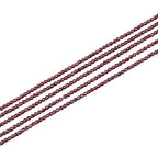 960pcs 5 Strands Pomegranate Red Natural Garnet Bead Strands 2mm Mini Round Faceted Garnet Beads Smooth Red Quartz Stone Loose Spacer Beads for Jewelry Craft Making Hole: 0.4mm