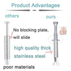 QWALIT Piercing Taper Threadless Insertion Tool - Titanium Labret Pin 16g, 18g, 20g - color: 21 - Silver Ball Grabber Tool+Ball