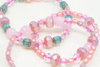 1.8 oz (50g) Gentle Mix of Faceted Fire Polished Czech Glass Beads (Round, Rondelle etc) 4-8mm, Light Pink - color: Pink Mix MIX07, size: 50 g