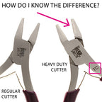 The Beadsmith Flush Cutters – 5.25-Inches (133 mm) Jewelry-Making Tool w/Tungsten Carbide Blades, PVC Comfort Grip, & Double-Leaf Springs