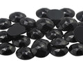25mm Jet Black H101 Flat Back Round Acrylic Rhinestones Plastic Circle Gems for Costume Making Cosplay Jewels Pro Grade Embelishments - 20 Pieces (Jet Black) - color: Jet Black