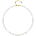 CANEVINKA Bohemian Beaded Choker Necklace 18K Gold Plated Bead Pendant Necklace Vintage Handmade Jewelry for Women - style: Puka Shell