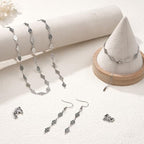 KYUNHOO 13 Feet Necklace Making Chains Bulk for Crafting Stainless Steel Silver Chain Spool with Lobster Clasps Jump Rings for Jewelry Making - color: Hand Silver