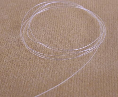 KONMAY Clear Fishing Wire, 75 Yards 0.5mm Monofilament Nylon Fishing Line, Invisible Craft String Thread for Hanging Ornaments, Decorations, Crafting, Balloon Arch, Beading and Jewelry Making - size: 0.5mm