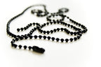 ONDEPOT 24 inch Military Spec Black Epoxy Coated 2.4mm Ball Chain Necklaces - pack of 50 pcs