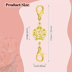 Magnetic Necklace Clasp & Extender Chain Set, 5 Styles Strong Magnetic Necklace Clasp and Closures for Jewelry Connector, Gold & Silver (10pcs) - color: 10pcs