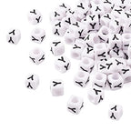 FASHEWELRY 300Pcs Cube White Acrylic Letter Beads 6x6mm Letter Y Alphabet Beads for DIY Bracelet Necklace Jewelry Making - color: Letter Y, size: 6x6x6mm