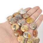 Natural Crazy Lace Agate 20mm Coin Disc Loose Beads 16 Inch for DIY Jewelry Making Beads - color: Crazy Lace Agate