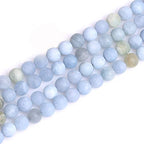 GEM-Inside Natural 10mm Aquamarine Quartz Gemstone Loose Beads Frosted Round A Grade Crystal Energy Stone Power for Jewelry Making 15" - color: Aquamarine, size: 10mm