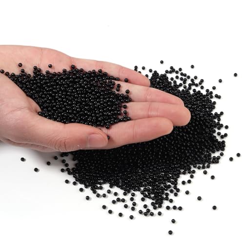 4000pcs Black 3mm Pearl Beads with Hole Round Pearls for Crafting Loose Pearl Beads for Women Jewelry Making Fake Pearls Bead for Bracelets Necklaces Earrings Key Chains Accessories DIY - color: Black, size: 3mm,4000pcs