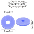 Polymer Clay Beads, 6mm Heishi Bead for Jewelry Bracelets Necklace Making 1000PCS - color: Light purple