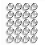 Victory Glassworks™ Clear Quartz Balls, 6mm Round Spacer Beads, Optical Grade Fused Silica Glass for Jewelry Making, Crafts, Boiling Stones (Pack of 20) - size: 6mm Pack of 20