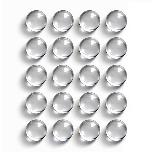 Victory Glassworks™ Clear Quartz Balls, 6mm Round Spacer Beads, Optical Grade Fused Silica Glass for Jewelry Making, Crafts, Boiling Stones (Pack of 20) - size: 6mm Pack of 20