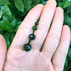 1000pcs Green Rondelle Crystal Glass Beads 2mm 4mm 6mm 8mm 10mm Mixed Sizes, Faceted Briolette Crystal Glass Spacer Beads for Jewelry Making with Container Box - color: Green
