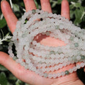 6mm Natural Stone Beads 65pcs White Jade Jasper Polished Round Smooth Crystal Loose Gemstone Beads for Jewelry Making DIY Bracelet Necklace Earring Crafts Supplies - color: White Jade 6mm-65pcs